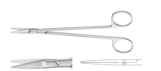 Тонніс ножиці делікатні прямі 180 мм